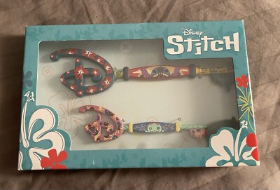 Disney Lilo and Stitch Collectible Keys Featuring 626 Scrump Flowers NEW Pin Set