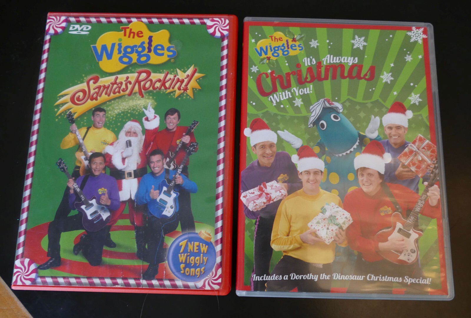 Wiggles DVD lot Always Christmas With You & Santa's Rockin