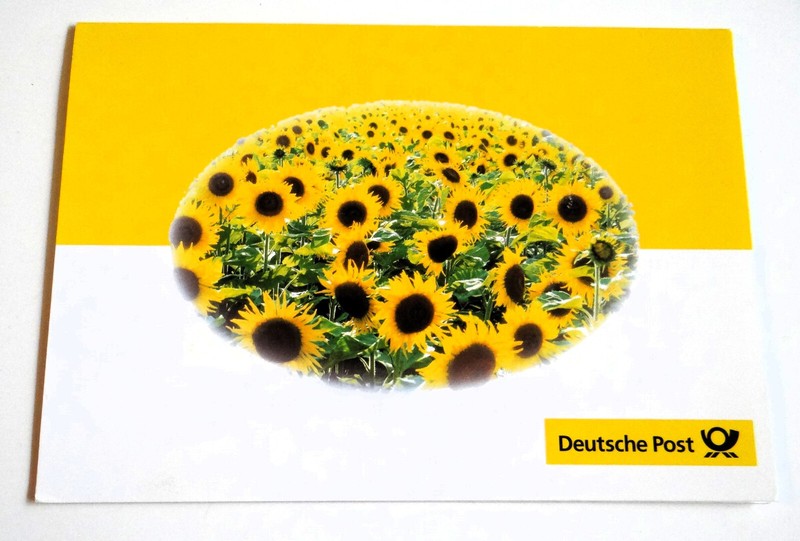 Briefmarken 4 X 110 Pfennig Umgestempelt Deutsche Post Klappkarten Brd