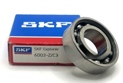 SKF 6003 Z C3 BALL BEARING, METAL SHIELDED ONE SIDE 17x35x10mm