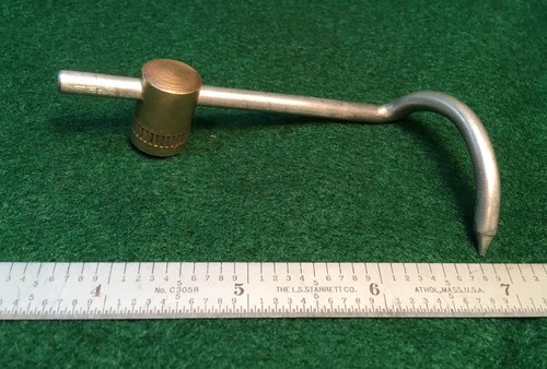 Vintage Delta Rockwell Dp220 Drill Press Depth Index Pointer with Brass Mount