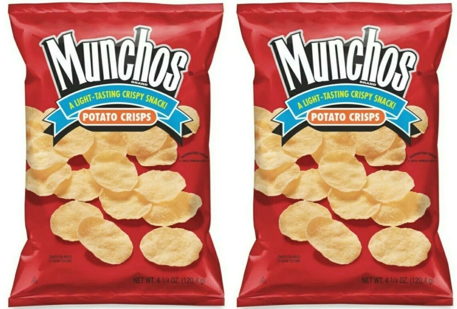 Munchos ( 2-PACK ) Light-Tasting Crispy Snack Potato Crisps
