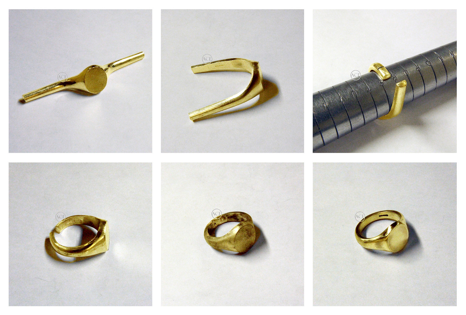 Pre-owned Ace Jewellery Of York 9ct Solid Yellow Gold Oval Signet Rings Heavy 14x12mm 375 Uk Hallmarked Bespoke