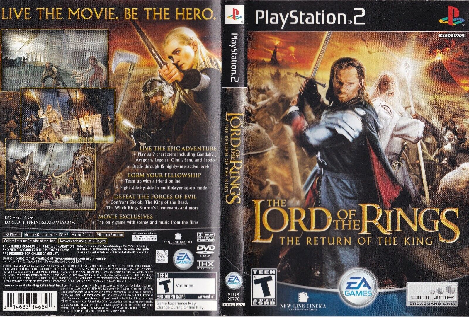 Lord of the Rings: The Return of the King (Sony PlayStation Lord of the Rings: The Return of the King (Sony PlayStation