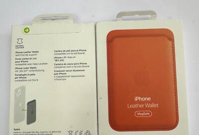 OFFICIAL GENUINE APPLE IPHONE LEATHER MAGSAFE WALLET WITH FIND MY A2668 ORIGINAL