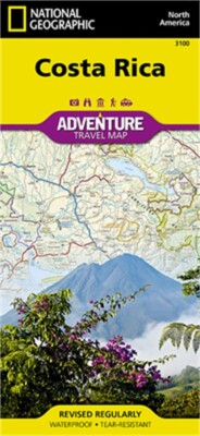 Costa Rica Adventure Travel Map (Sheet Map, Folded)