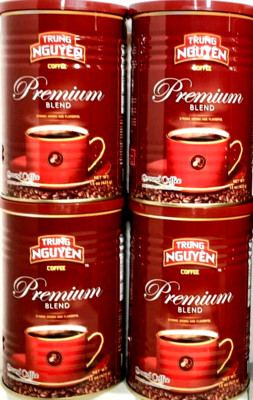 Trung Nguyen Premium Blend Ground Coffee 15 oz ( Pack of 4 )~Exp 4/15/2025