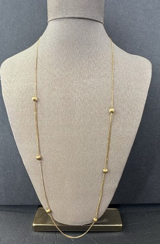 Beautiful Solid Yellow Gold 333 8k Necklace Ball Chain | eBay