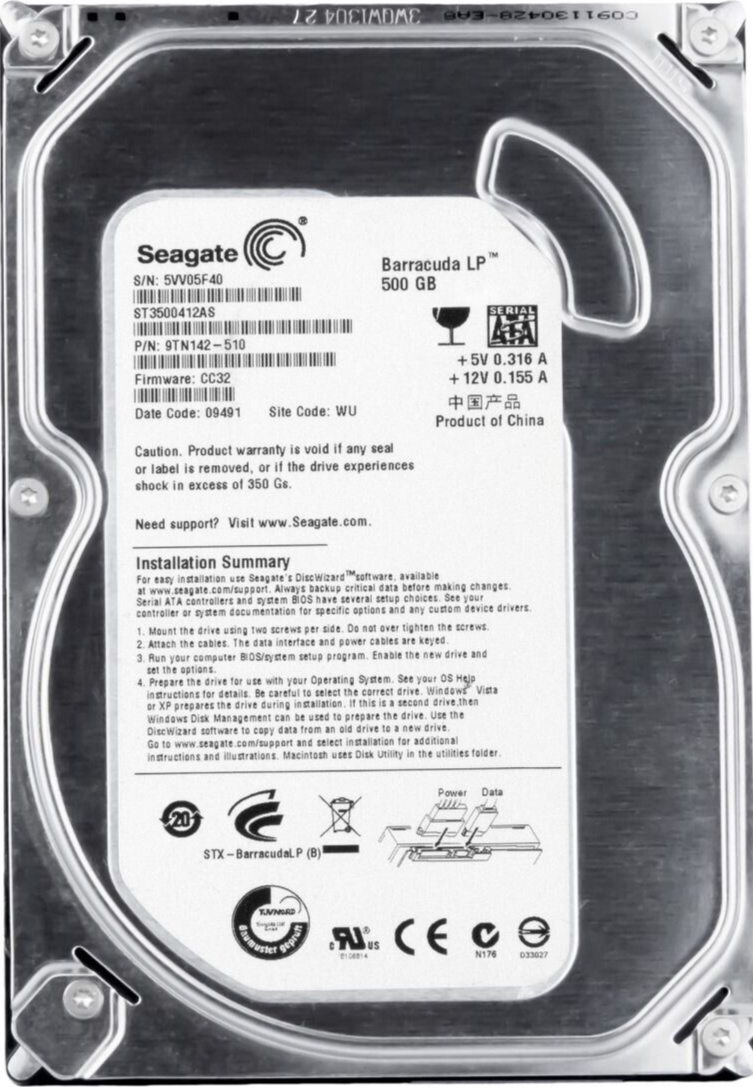 PC周辺機器 Seagate ST3500412AS Barracuda LP 500GB SATA 5400RPM 16MB 3.5 REF 6mont $_57.PNG?set_id=880000500F