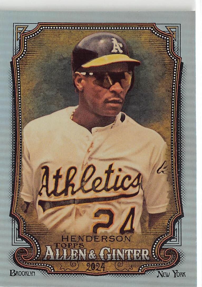 2024 Topps Allen & Ginter Rickey Henderson Hot Box Glossy