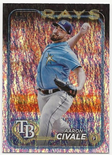 2024 Topps Series 1 - Orange Crackle Foil #170 Aaron Civale