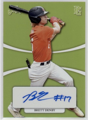 2022 Leaf Perfect Game National Showcase - Brett Denby #GA-BD2