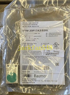 NEW Baumer Inductive proximity switch sensor IFFM 20P17A3/S35L