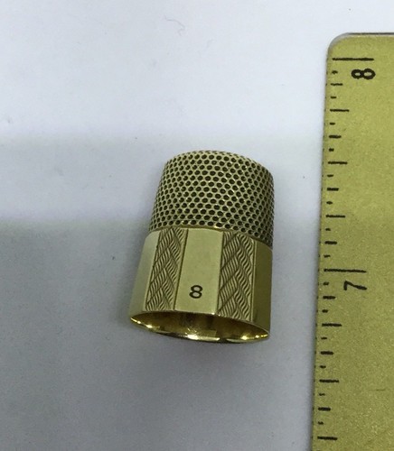 Simple Gold 14 Karat Yellow Size 8 Design 4.8 Grams