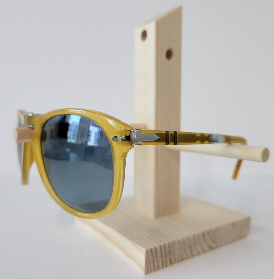 Pre-owned Persol 714/sm Sunglasses 714sm Opal Steve Mcqueen 204s3 Polarized Authentic 54m In Yellow