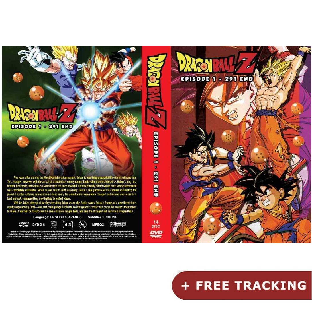 Dragon Ball Z (VOL.1 - 291 End) DVD English Version All Dragon Ball Z (VOL.1 - 291 End) DVD English Version All