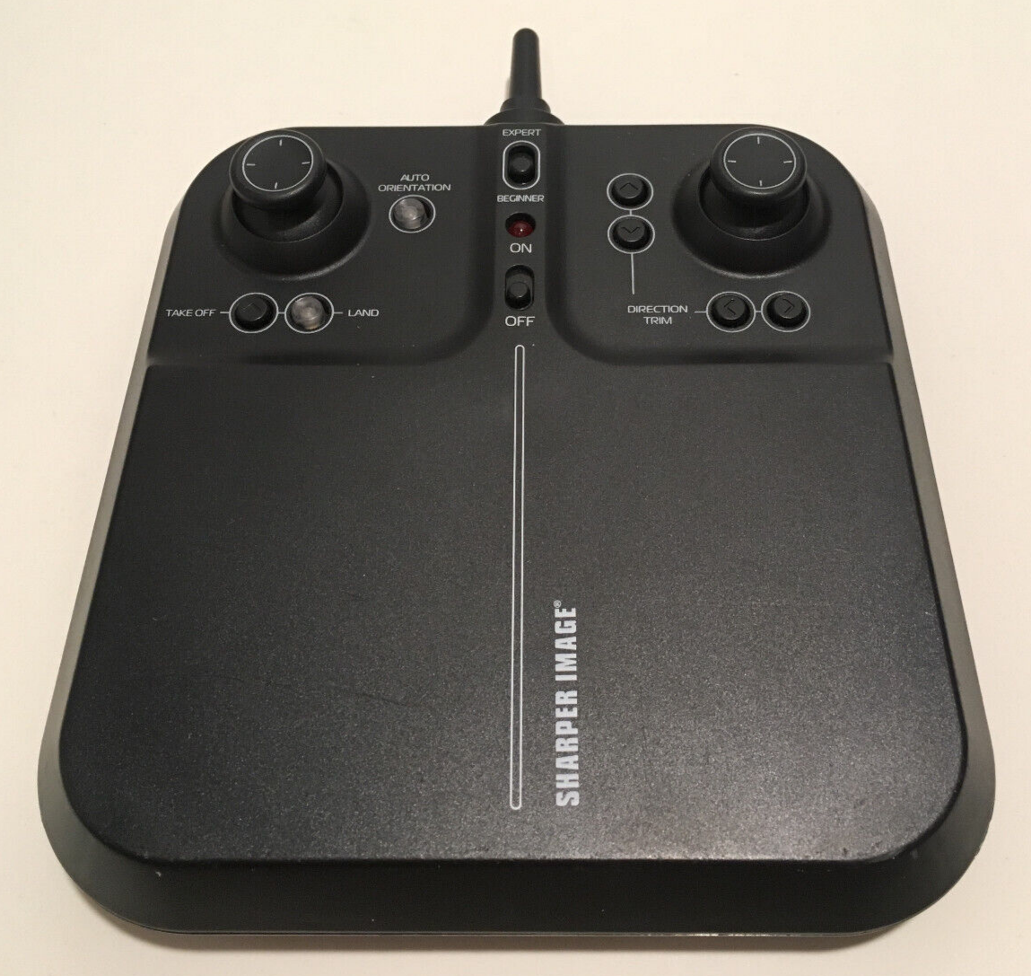 Sharper Image QW9JG2017B24GT Black Remote Control For Sharper Images Drone Racer