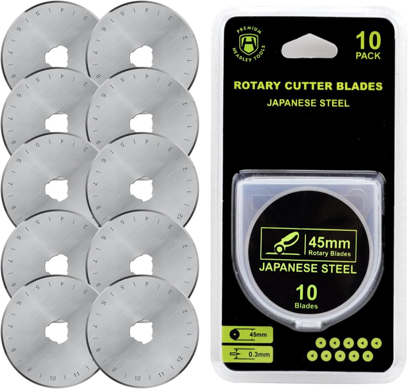 10 Pack Fits Olfa, , Replacement Rotary Blade For Arts