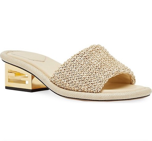 【関税＆送料込み】Fendi 'Baguette' Slides Fendi Baguette Leather Sandals | Saks Fifth Avenue