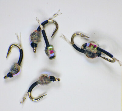 WD-40 UV2 Flash-Back Nymph Emergers Black - Premium Trout Fly Fishing Flies