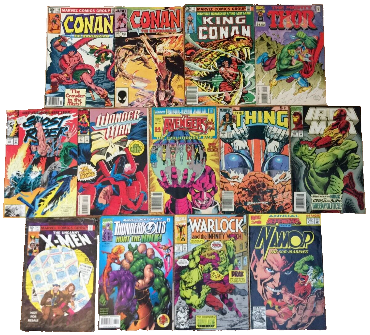 MARVEL COMICS 80s 90s CONAN THOR AVENGERS IRON MAN X-MEN