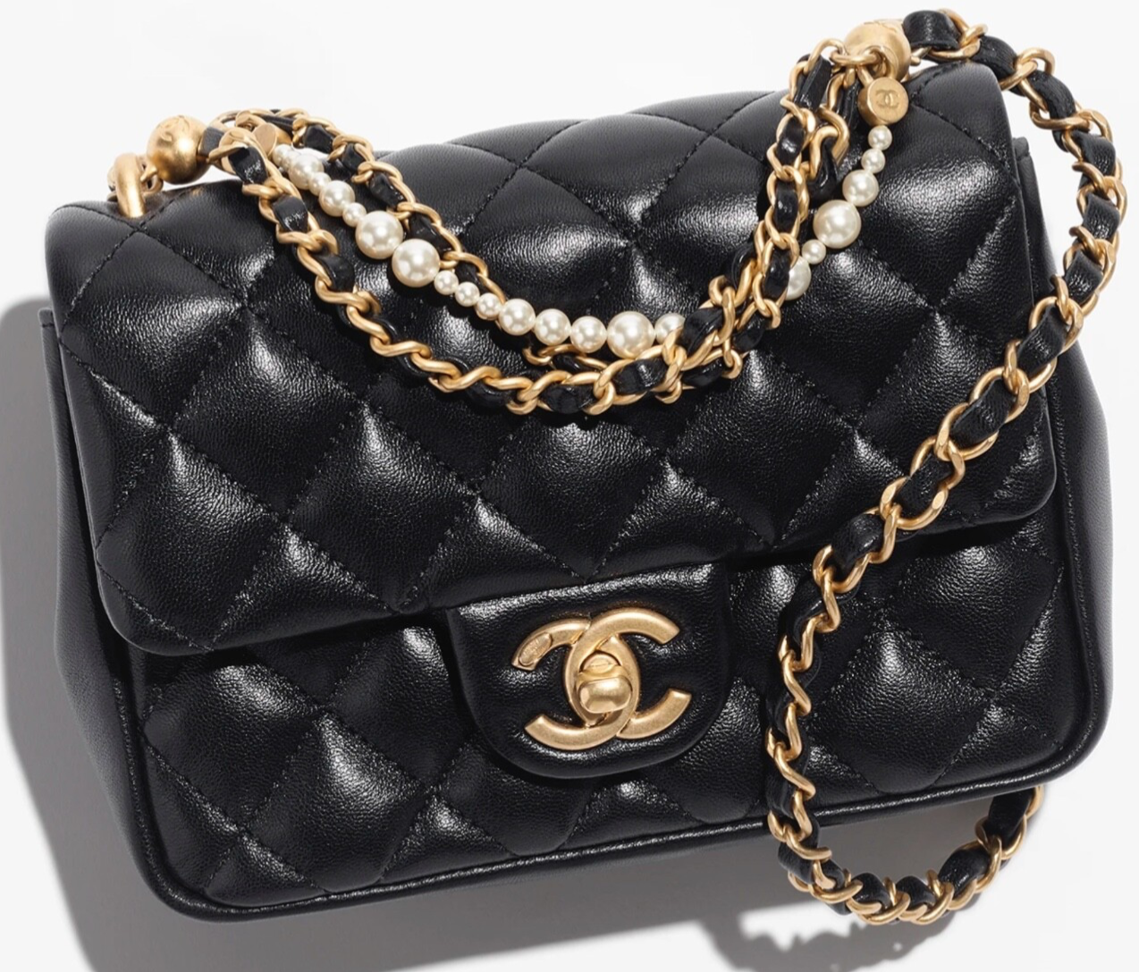 ショルダーバッグ・ポシェット × ヴィンテージ(中古) Chanel Caviar Classic Chain Mini Bag AP2475 ショルダーバッグ・ポシェット × ヴィンテージ(中古) Chanel