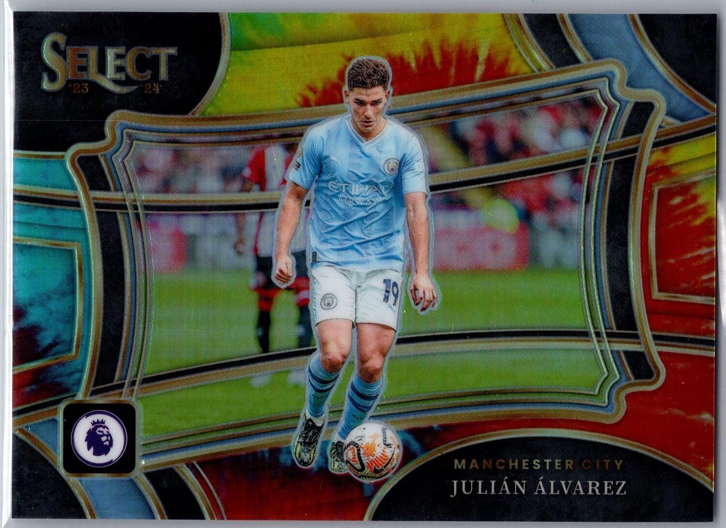 Julian Alvarez 2023-24 Panini Select premier league Field Level Tie-Dye 46/49