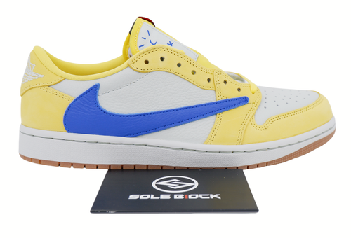 Pre-owned Jordan Travis Scott X Air  1 Low Og Canary Ⅰ×ts Aj1×ts Women's Dz4137-700 In Yellow