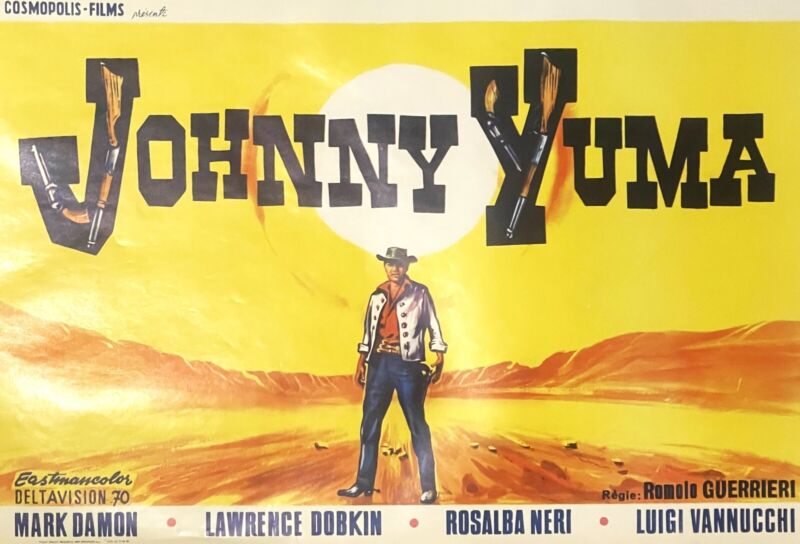 Rare Vintage 1966 Johnny Yuma 🤠 Spaghetti Western Belgium Movie Poster