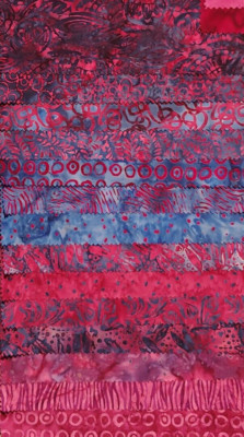 ANTHOLOGY Cotton BATIK Samples NOUVEAU 14 Graduating down x 11 Wide