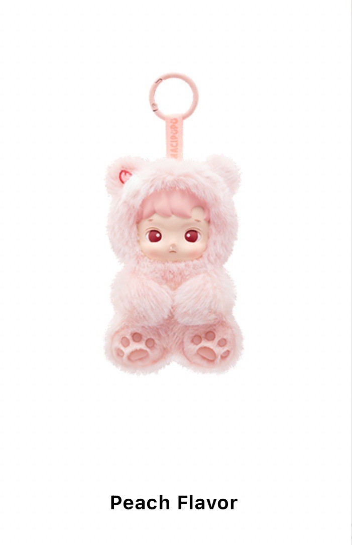 HACIPUPU Gummy Bear Series-Vinyl Plush Pendant Peach Flavor