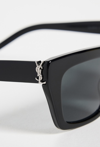 Pre-owned Saint Laurent Yves  Sl-m131-001 Black Sunglasses