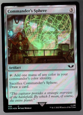 Commander's Sphere 233 Common Surge Foil Warhammer 40K MTG NM