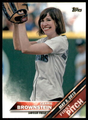 2016 Topps First Pitch Carrie Brownstein Seattle Mariners #FP-17