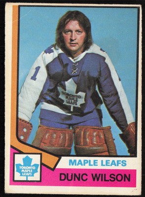 1974-75 O-Pee-Chee #327 Dunc Wilson Toronto Maple Leafs