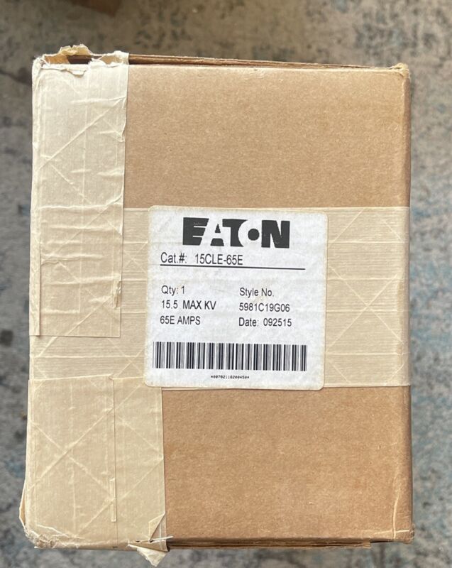 Eaton 15cle-65e Fuse 15.5 Kv, 65 Amp (5981c19g06)  (new In Box)