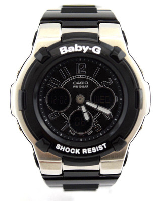 CASIO BABY-G BGA110-1B2 Analog Digital Black Chronograph