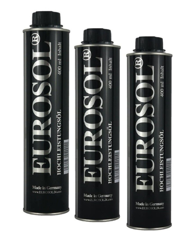 Eurosol HochleistungsÃ¶L Zusatz Additiv Schwarz 3x400ml Ho0004