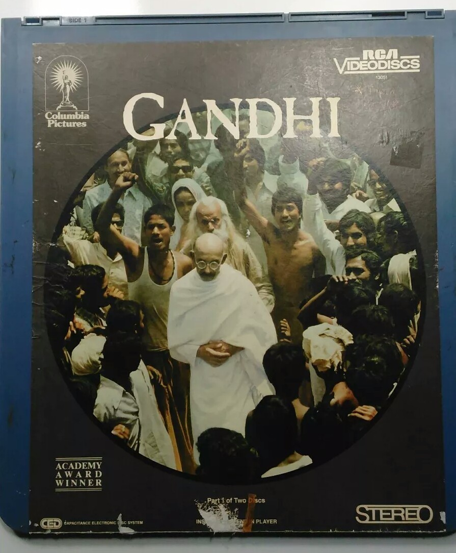 CED VideoDisc Gandhi (1982), Columbia Pictures, RCA VideoDisc, Parts 1 and 2