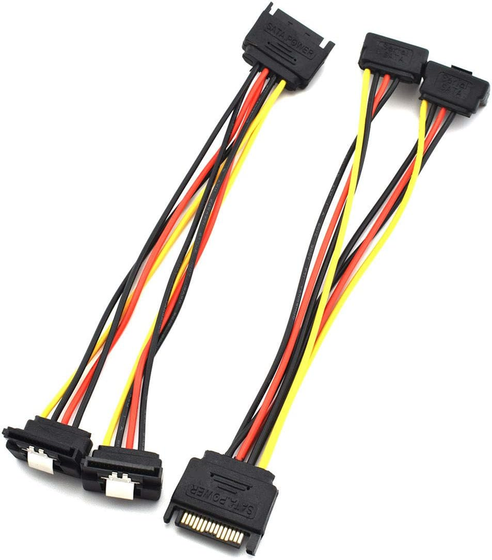 Cable Male To Dual Female 90-degree Angle Wit