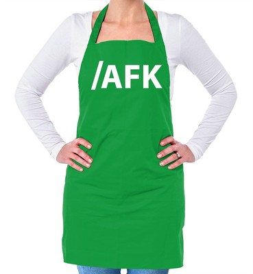 /AFK (Away From Keyboard) - Unisex Adult Apron - Nerd Geek Funny Slogan Computer