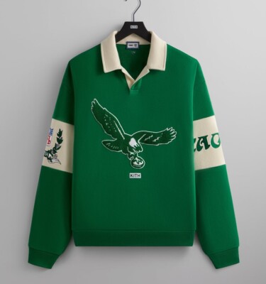 Kith & '47 for the NFL: Eagles Nelson Collared Pullover Men s Size XXL 2024
