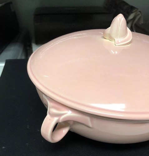 vintage luray pastel Sharon Pink Casserole dish