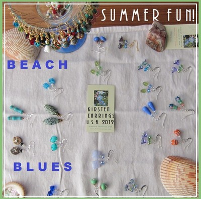 Happy Little Bird house Pendant of Lampwork Art Glass Pearl Kirsten USA Made