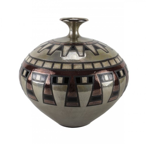 Amaco Opalescent Glaze - Pint Size - O-57 Mottled Burgundy, Lead-Free For Cone 05 Firing
