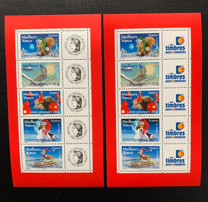 2 Feuillets Timbres PersonnalisÃ©S France 2007 Yt F4120a Meilleurs VÅUx CÃ©RÃ¨S+Ltp