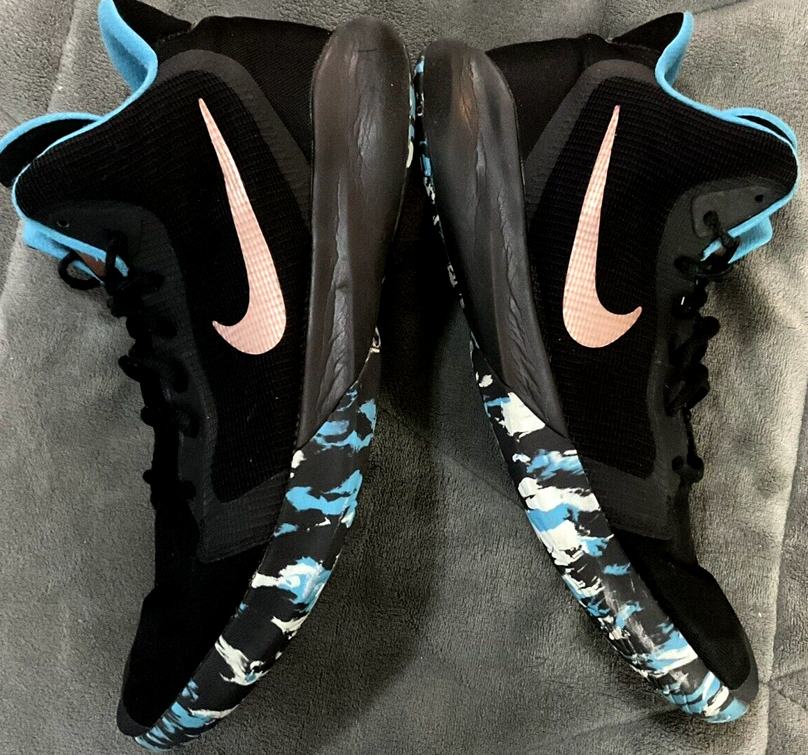Aq7495-005 Mens Size 14 Black Blue Camo