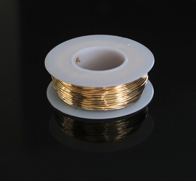 Red Brass Round Jewelers Wire ( 1/4 Lb. Spool ) Dead Soft / Gauges 16 ~ 26 Ga.