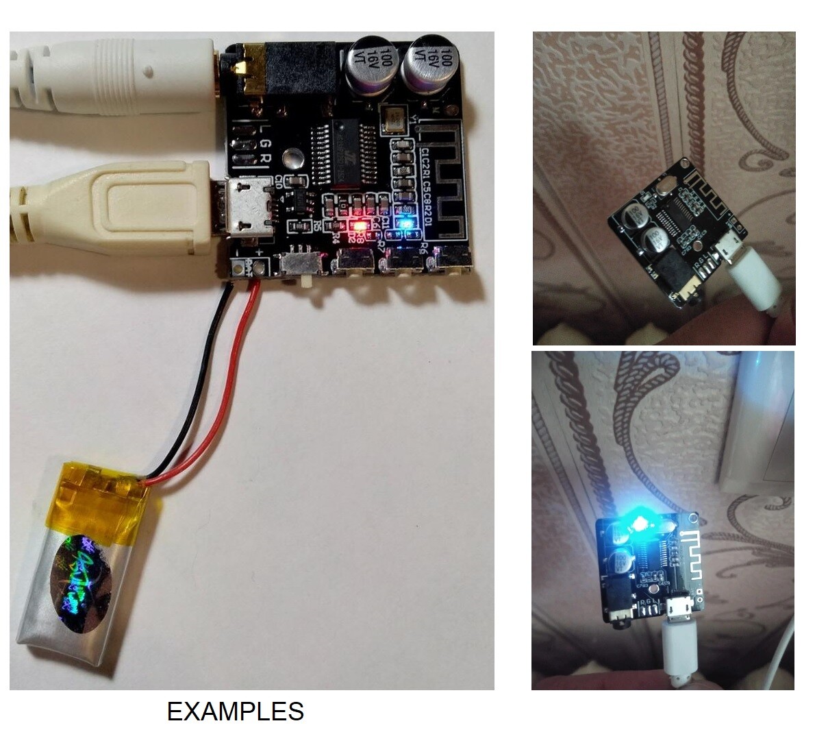 Bluetooth 5.0 Audio Receiver Module Board for Stereo Wireless Sound