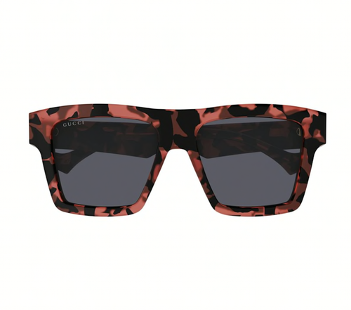 Pre-owned Gucci Gg0962s-012 Havana Sunglasses In Gray